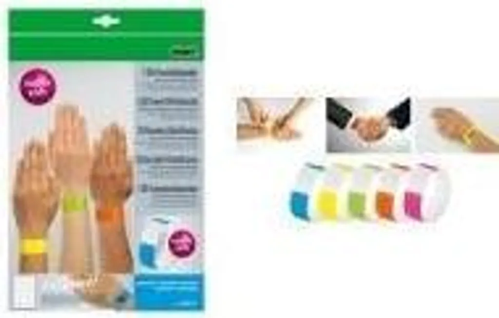 Bracelet d'identification souple vert fluo Sigel Eventbänder EB212 - 2