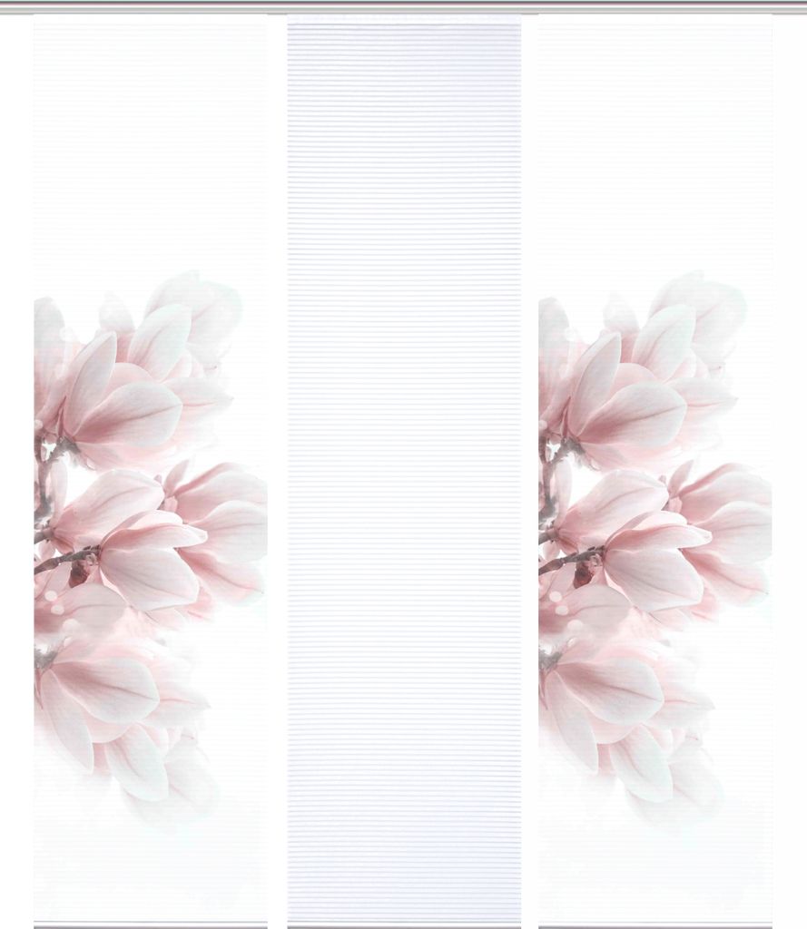 84105 MORIGA Schiebegardine, recyc. Polyester 245x60 cm, Bambusoptik