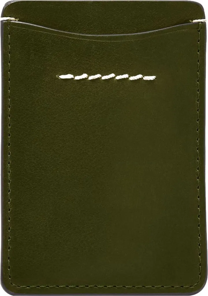 FOSSIL Porte-cartes Westover Card Case Deep Olive en Cuir de Qualité