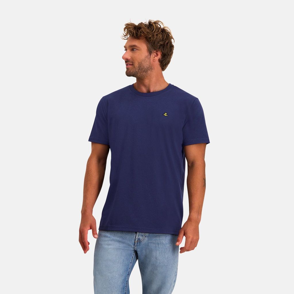 NOMAD Anapai Travel T-Shirt L Herren Marineblau Leicht & Schnelltrocknend Kurzarm