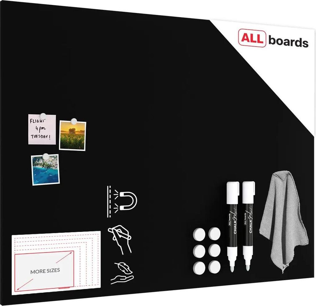 Lavagna magnetica 120×90 cm da GESSO NERA CHALKBOARD Immagine del prodotto 