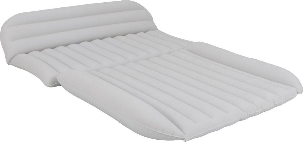 GOPLUS Auto Matratz, Luftmatratze mit Pumpe, 3 Düsen und Tragetasche, Matratze 190 x 130 cm aus beflocktem Stoff, Auto Bett für Reisen, Beige