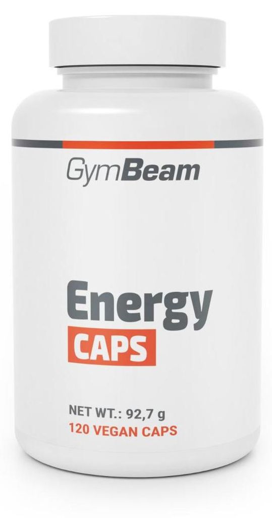 GymBeam Energy Caps Nahrungsergänzungsmittel für Konzentration & Energie, vegan