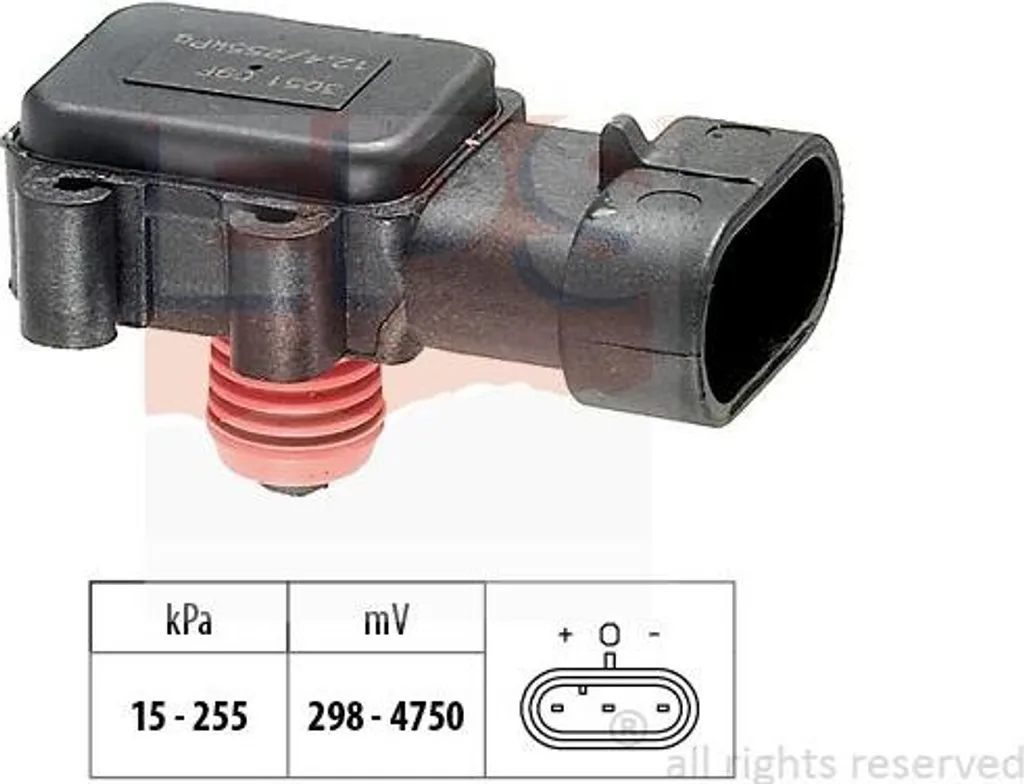 Sensore Pressione Aria EPS 1.993.051 | Compatibile OE 16255839 Volvo/Renault