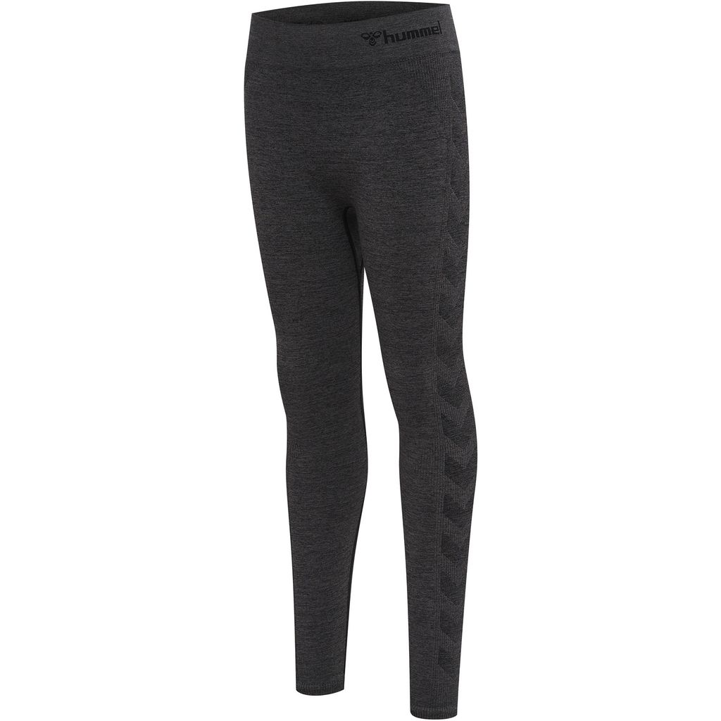 hummel hmlCI JUNIOR SEAMLESS TIGHTS - BLACK MELANGE - 140/152