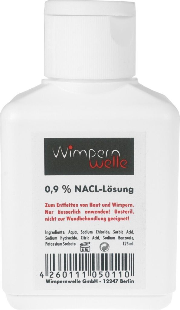Wimpernwelle - Kochsalzlösung 0,9% - 125ml