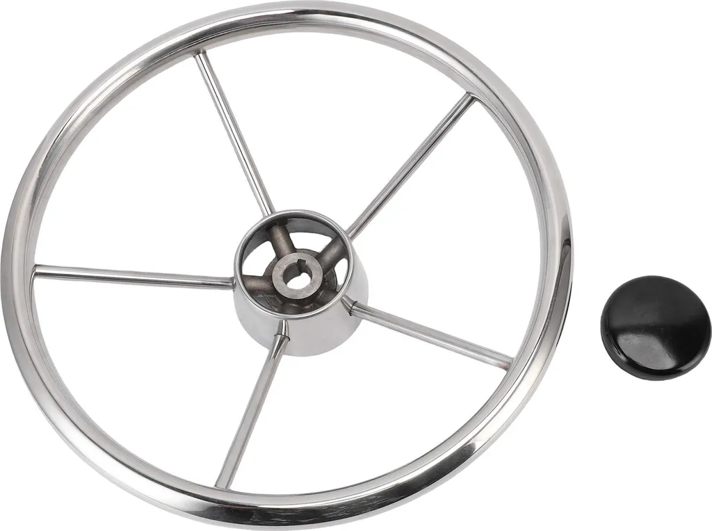 Volant de direction pour ponton et bateau rapide en inox 13.5 pouces
