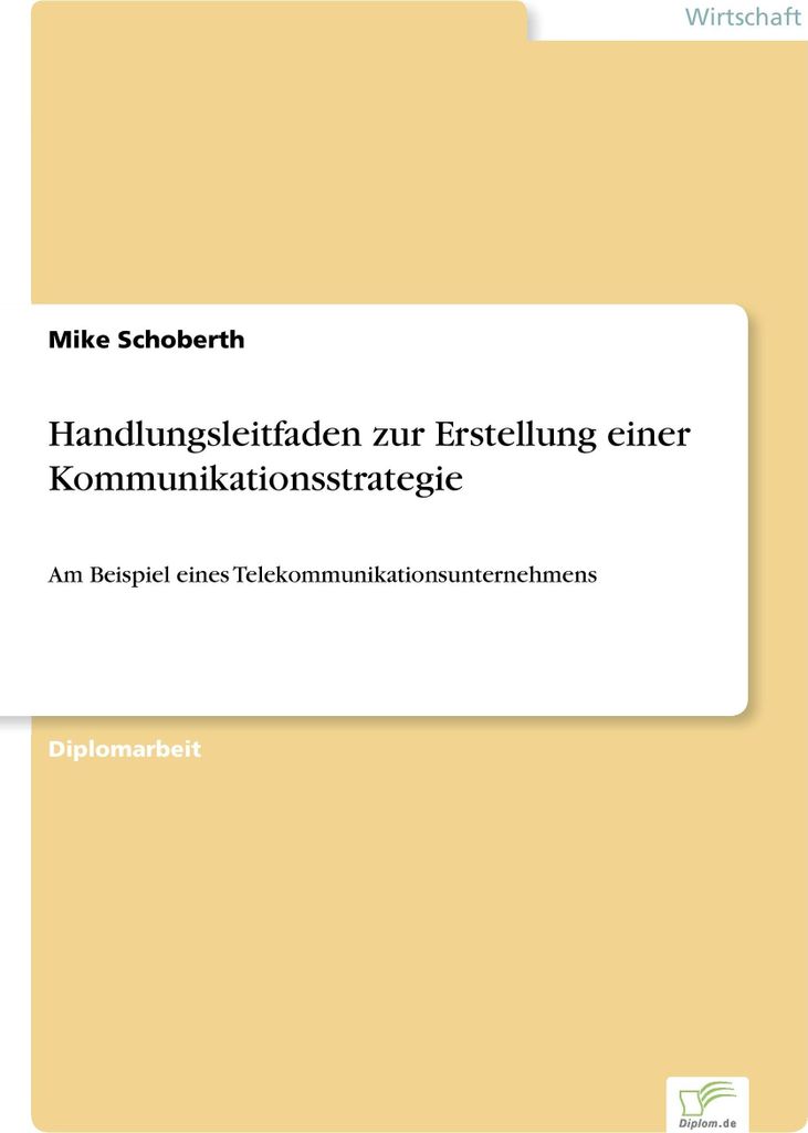 Handlungsleitfaden zur Erstellung einer Kommunikationsstrategie