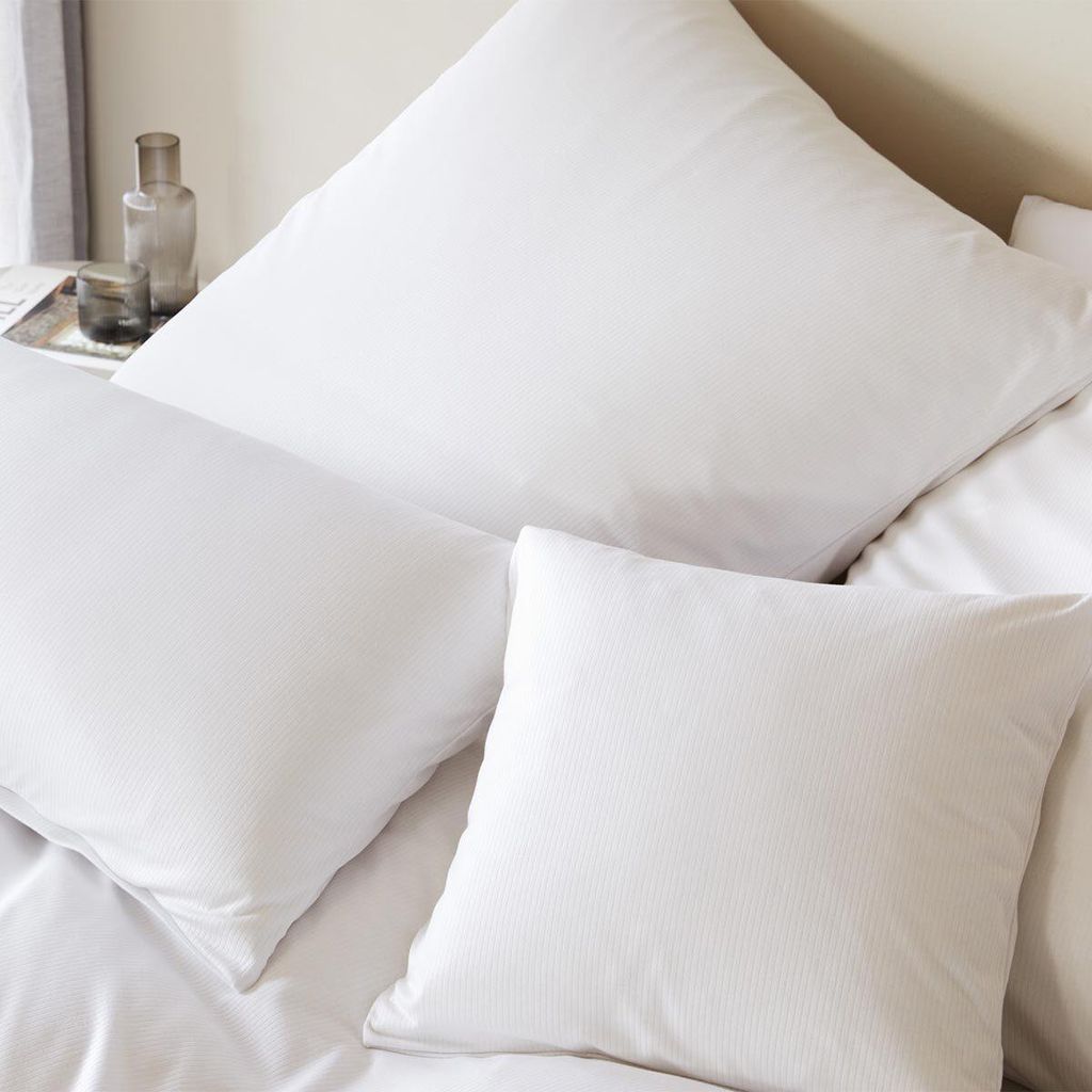 elegante Mako-Jersey Kissenbezug einzeln Cord Jersey Farbe Weiss Größe 80x80