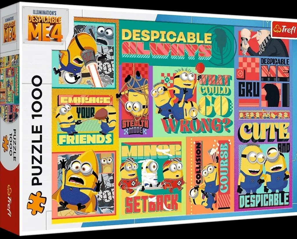 Puzzle 1000 pièces pour adultes et ados Minions Trefl Aventures