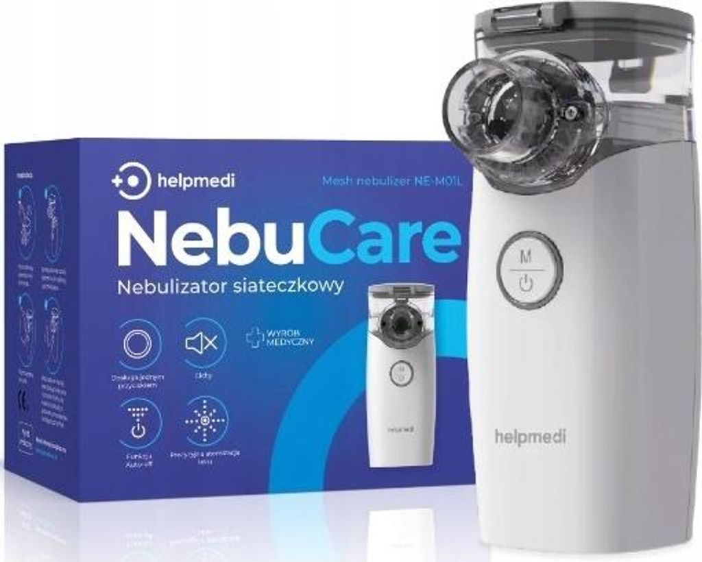 Netzvernebler Nebucare Helpmedi Drahtlos Ultra-Leise 2 Modi