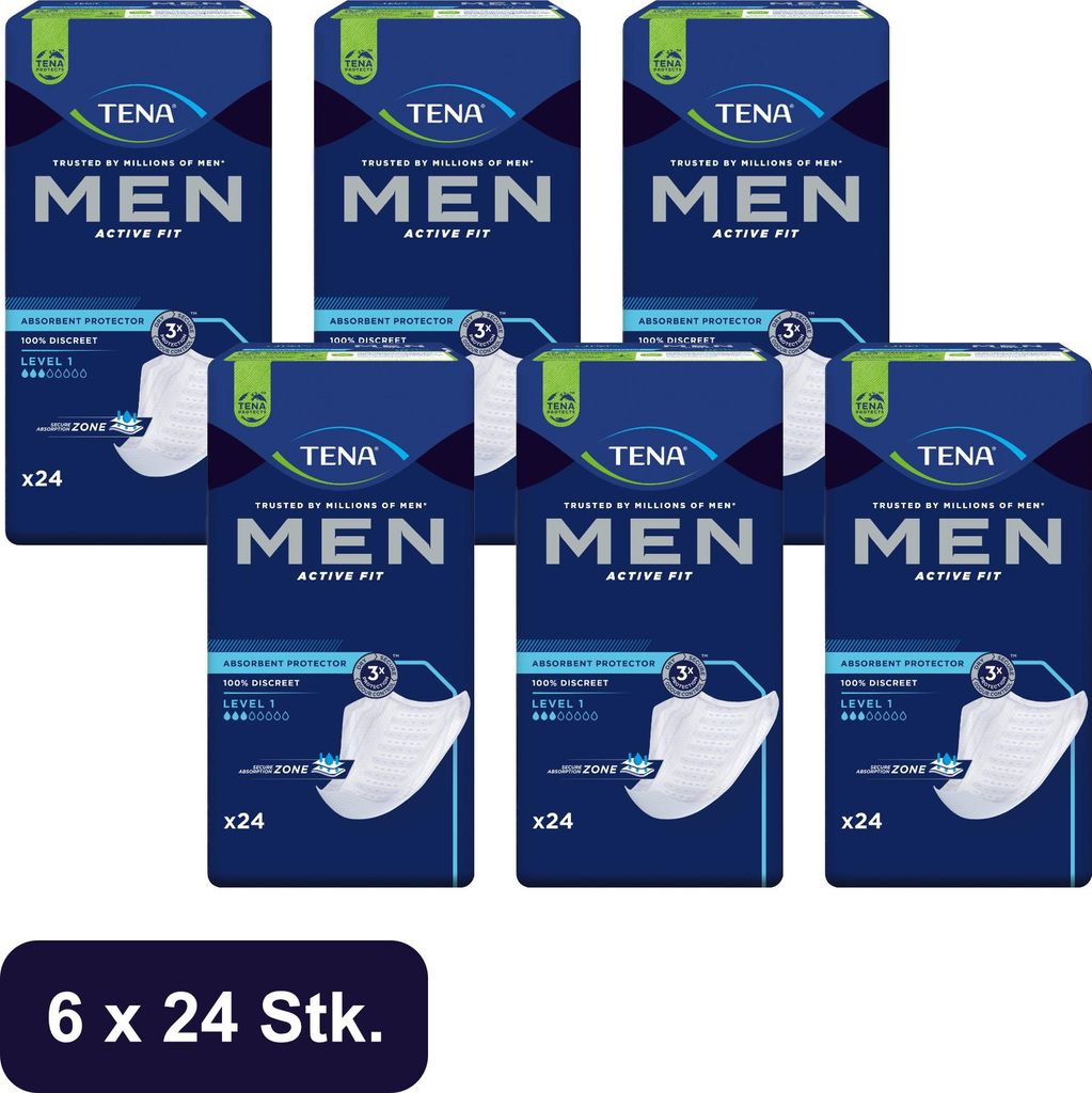 TENA Men - Active Fit Level 1 - 6x24 Stk. Produktbild 