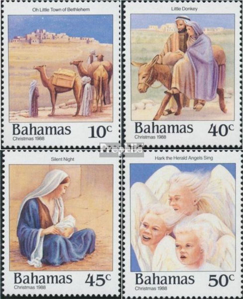 Briefmarken Bahamas 1988 Mi 686-689 (kompl.Ausg.) postfrisch Weihnachten
