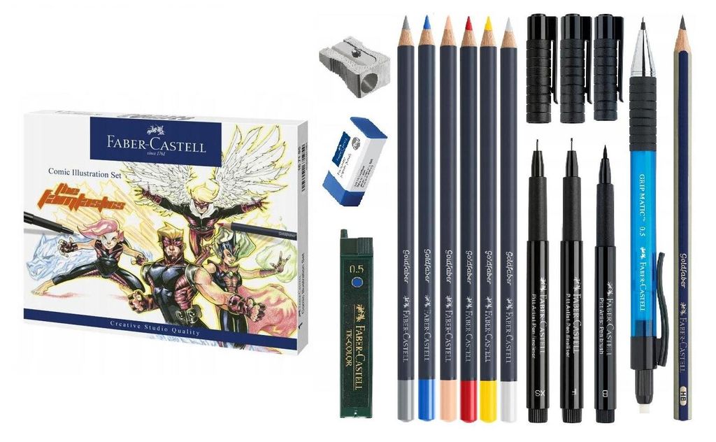 Faber-Castell 167195, Graphitstift, Schwarz, Mehrfarbig, Produktbild 