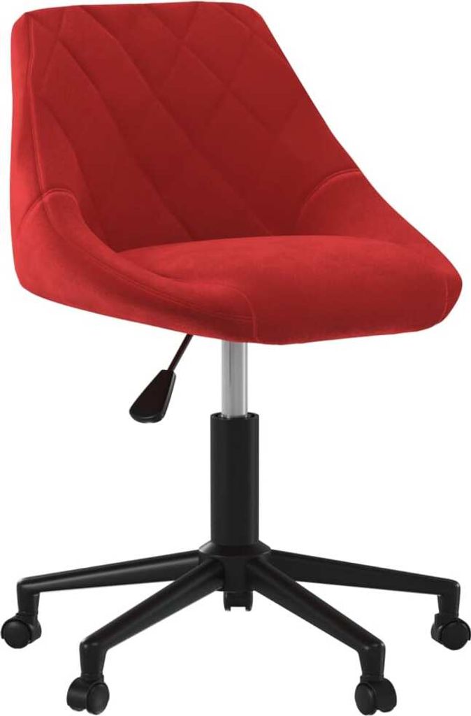 "SALE 2026"Schreibtischstuhl, ergonomisch, Chefsessel - Drehbar Weinrot Samt - Bürostuhl 150kg DE9754983