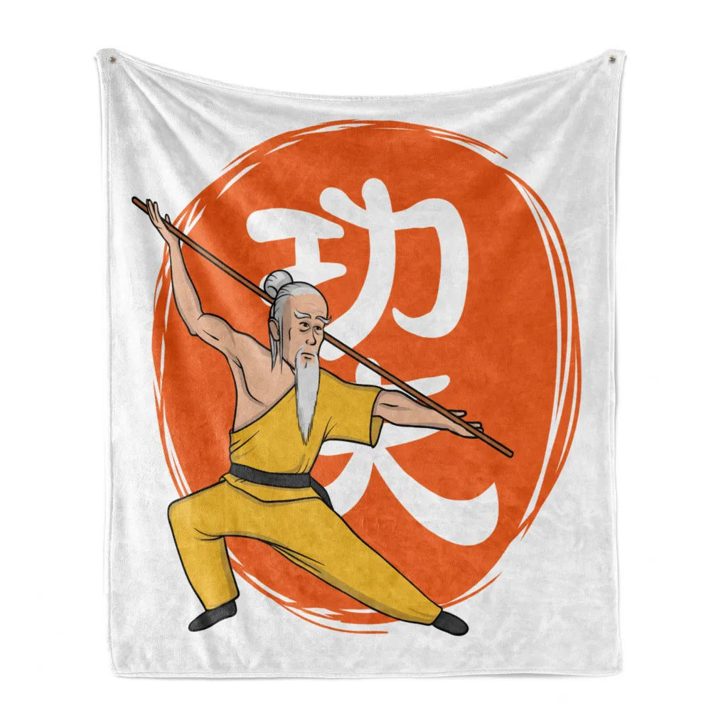 Coperta Design Shaolin ABAKUHAUS 125x175 Pile Flanella Morbido - 1