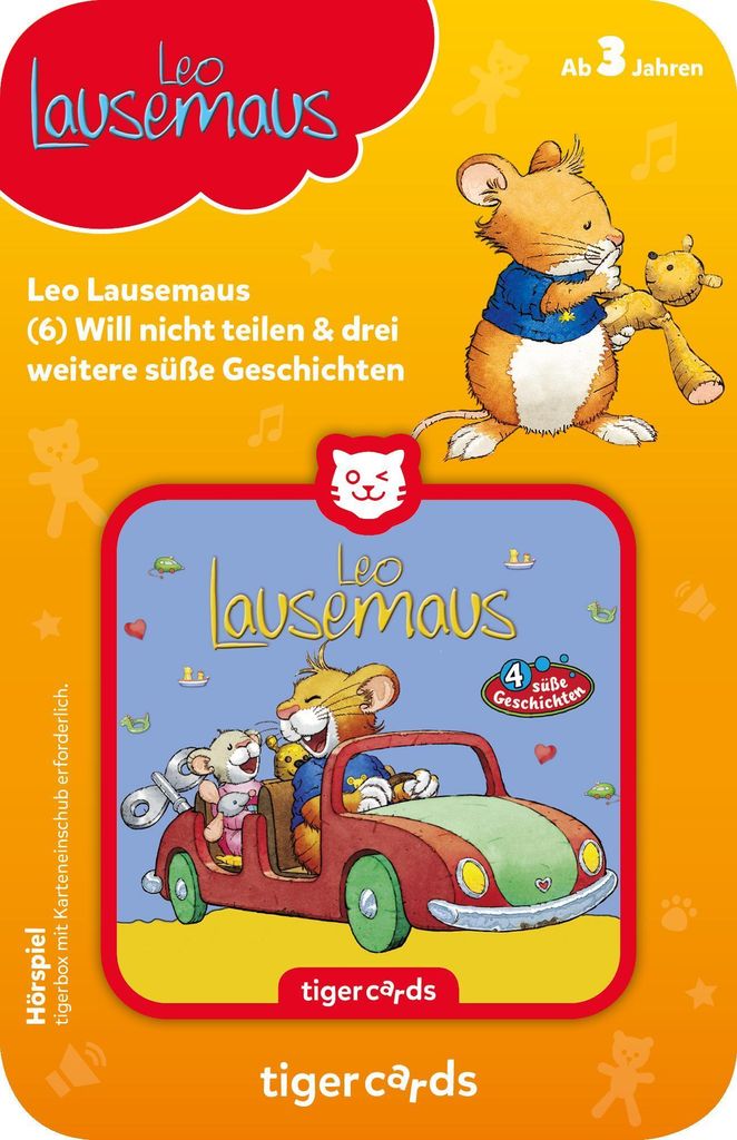 tigercard - Leo Lausemaus - Folge 6: Will nicht teilen und Produktbild 
