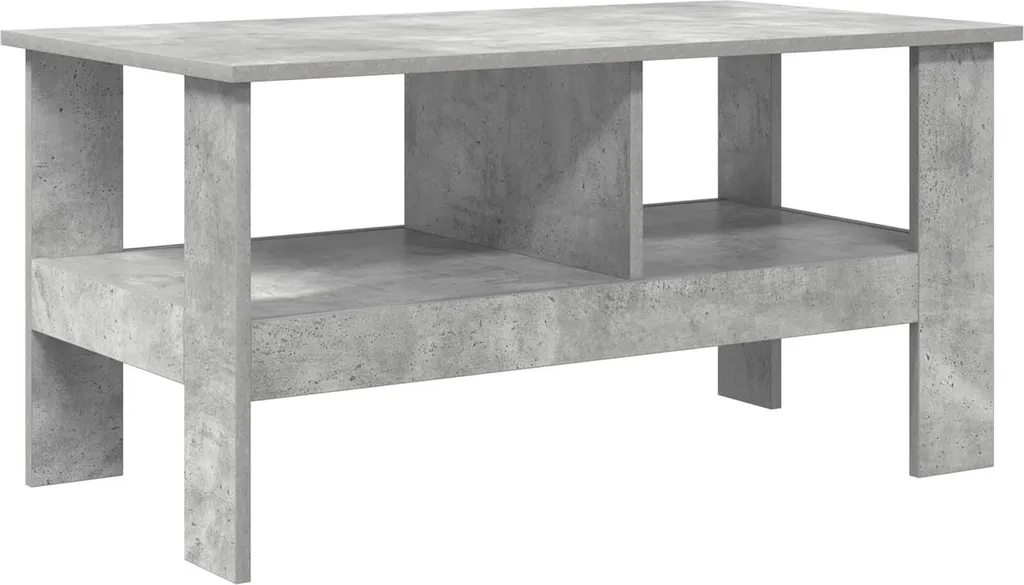 SYFAX™ Tavolino da salotto Grigio cemento 90 x 50 x 45 cm