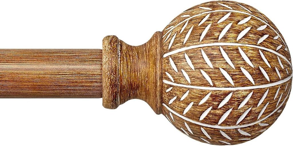 Elzusha - Szyna do zasłon teleskopowa, 80-365 cm, średnica Zdjęcie produktu 