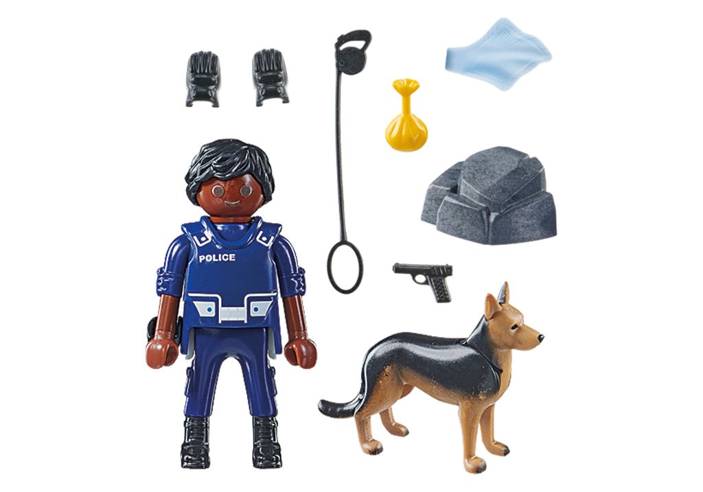 PLAYMOBIL SpecialPlus Polizist mit Spürhund, 4 Jahr(e), Produktbild 
