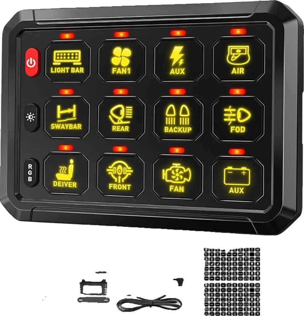 Panneau de commande LED RVB pour setup gaming et déco moderne Bluetooth