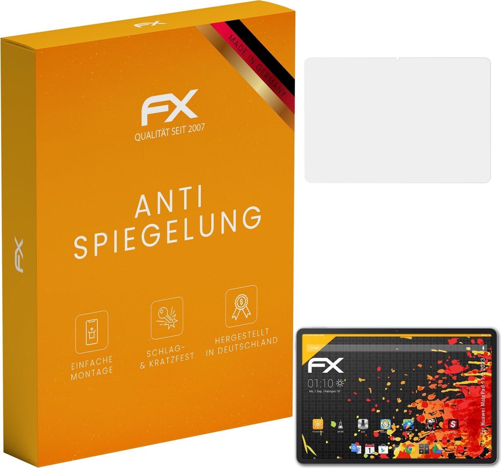 atFoliX FX-Antireflex 2x Schutzfolie kompatibel mit Huawei MatePad 11.5 (2023) Displayfolie