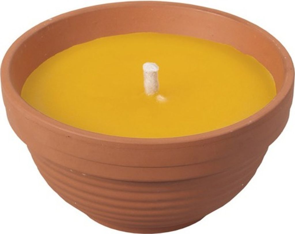 Vonná svíčka citronela v terakotové misce Ø 11 x 6 cm 190 g Obrázek produktu 