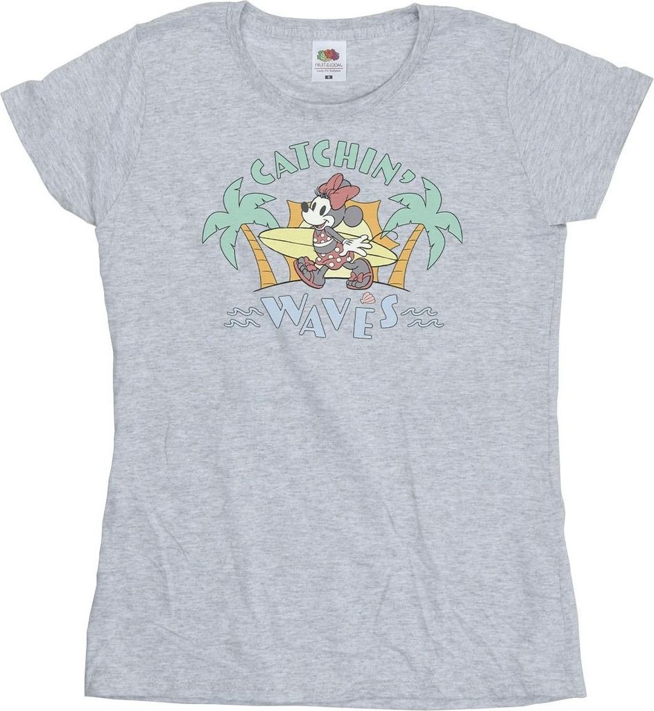 Disney - "Catchin Waves" T-Shirt für Damen BI33343 (L) Produktbild 