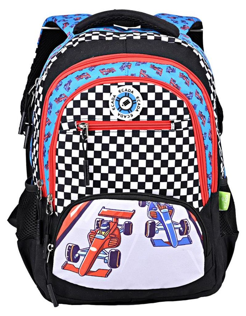 ECADA-Schulranzen 41 cm – Rennwagen
