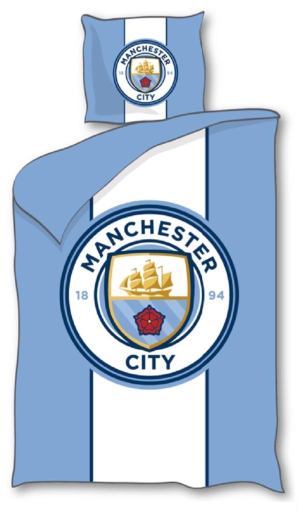Manchester City Polyester Bettwäsche Bettbezug 140x200 cm & Produktbild 