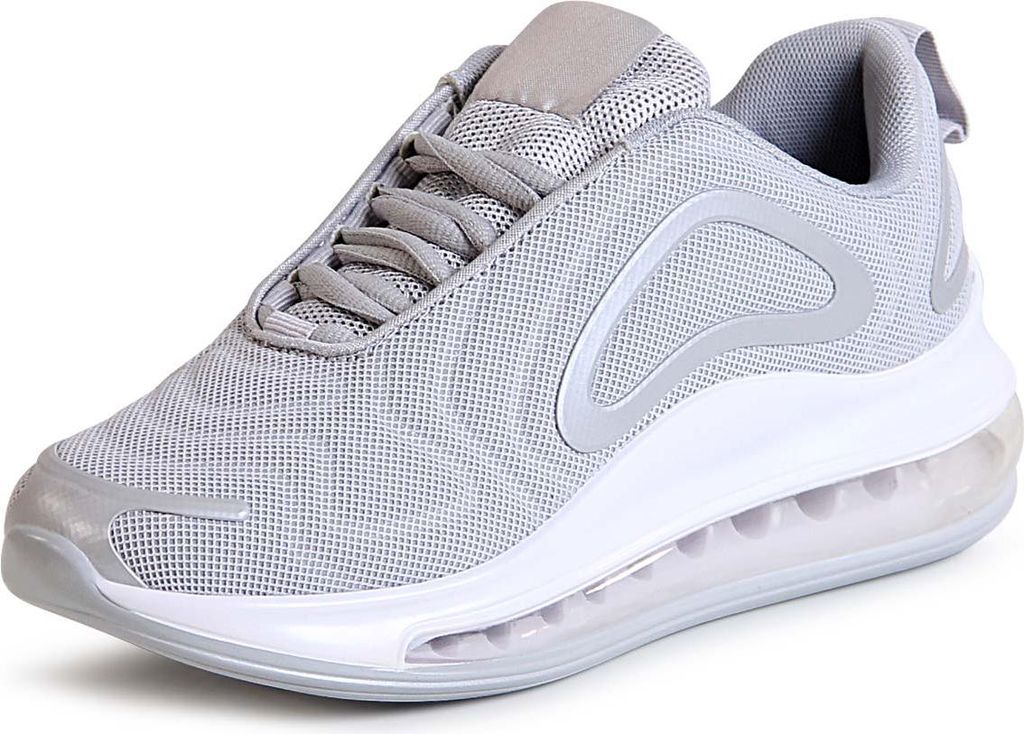topschuhe24 1866 Damen Turnschuhe Sneaker Sportschuhe, Farbe:Grau, Größe:36 EU
