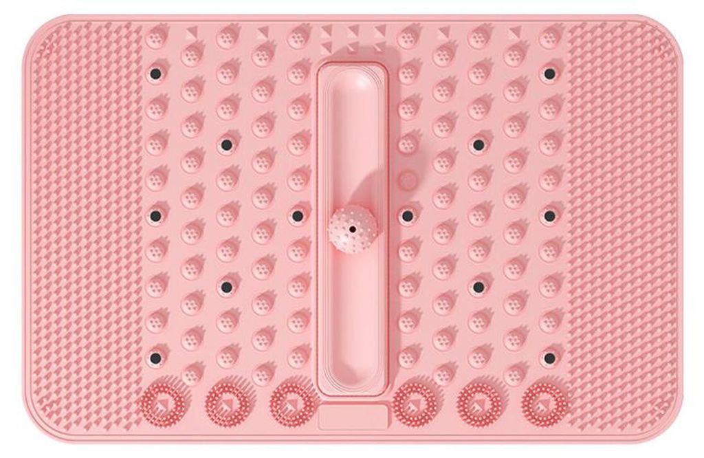 Rutschfeste Akupressur Fußmatte TPE 62x40 cm mit Triggerpunkt Massageball, Fußreflexzonen Massage zur Entspannung & Regeneration
