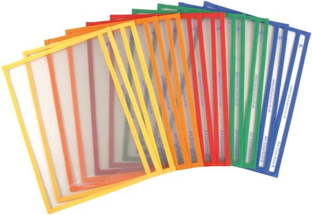 EDUPLAY 120284 Transparenthüllen, mehrfarbig, 10-teilig (10er Pack)