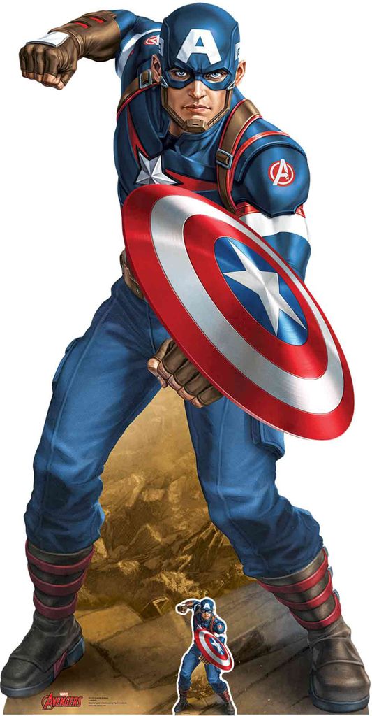 Avengers Endgame kartónový stand-up Captain America Obrázok produktu 