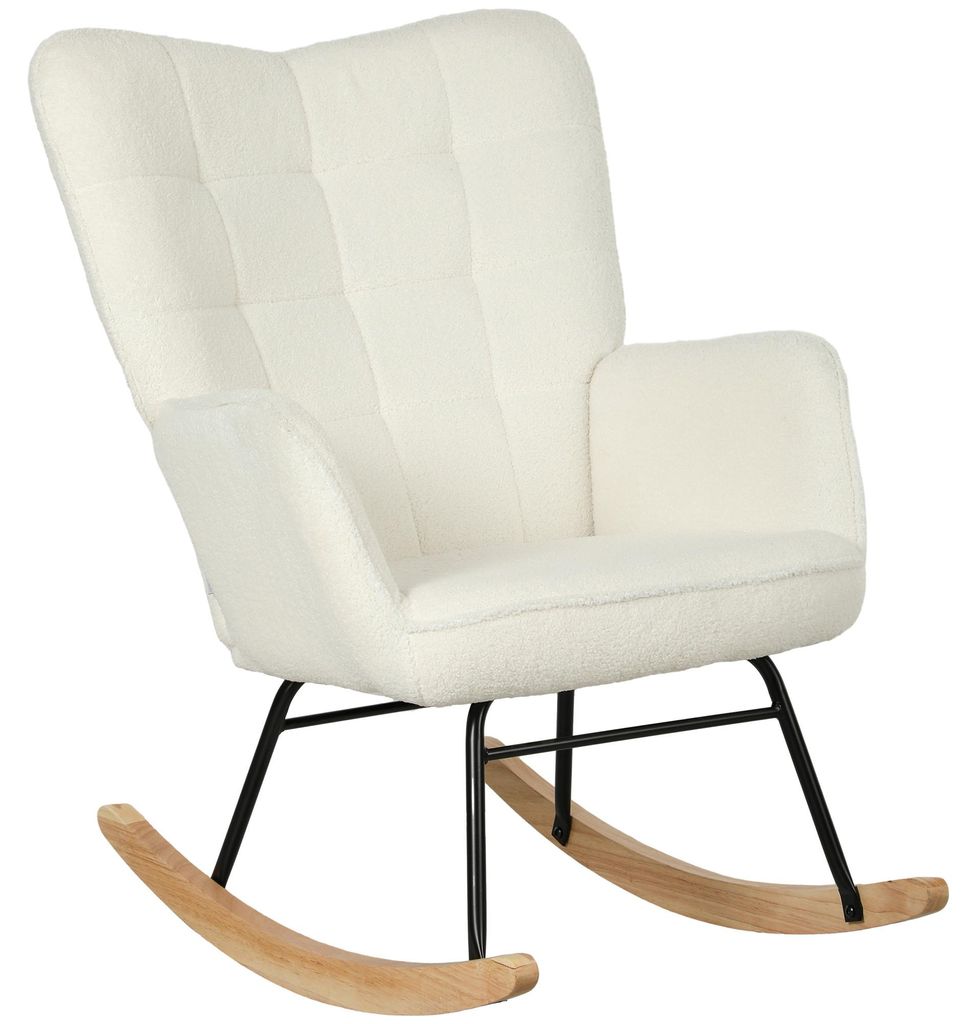 HOMCOM Schaukelstuhl Sessel Relaxsessel bis 120 kg, Produktbild 