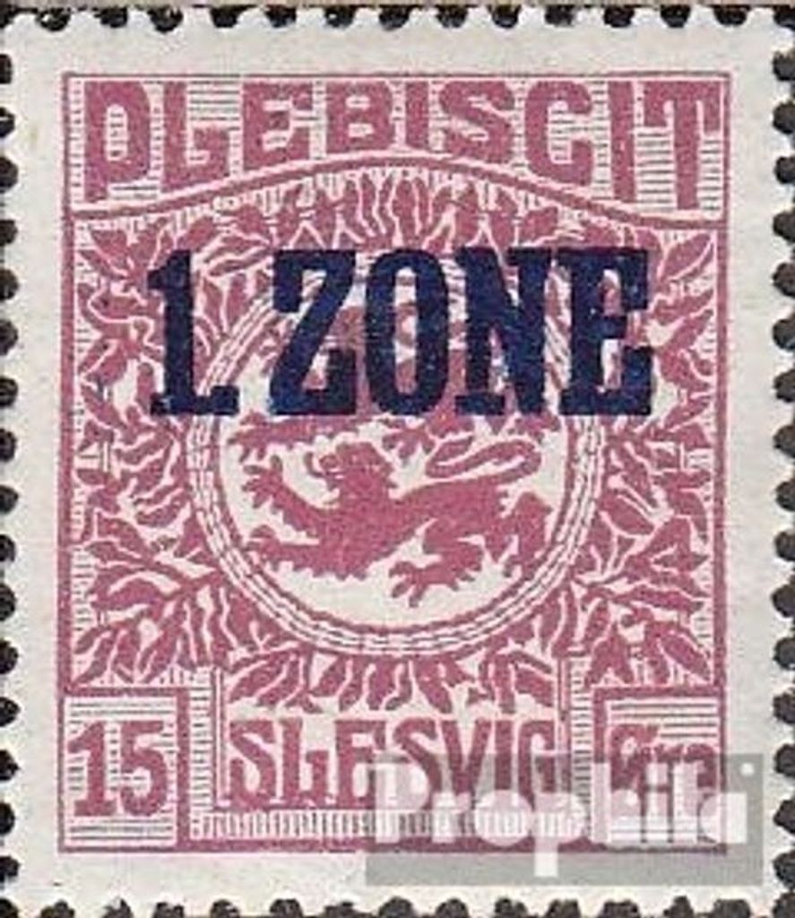Briefmarken Schleswig (Abstimmung) 1920 Mi 19a gestempelt Wappen