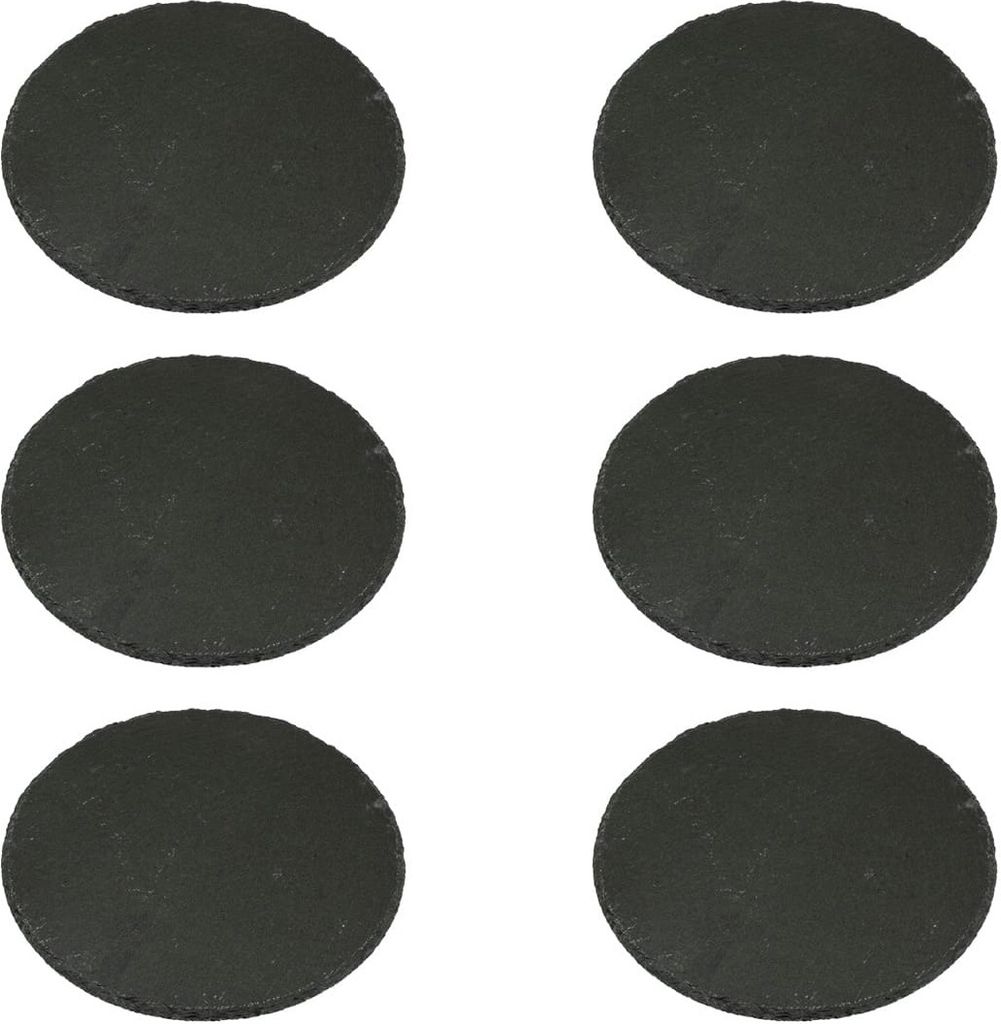 Schieferplatten im 6er Set Servierteller Ø 20 cm