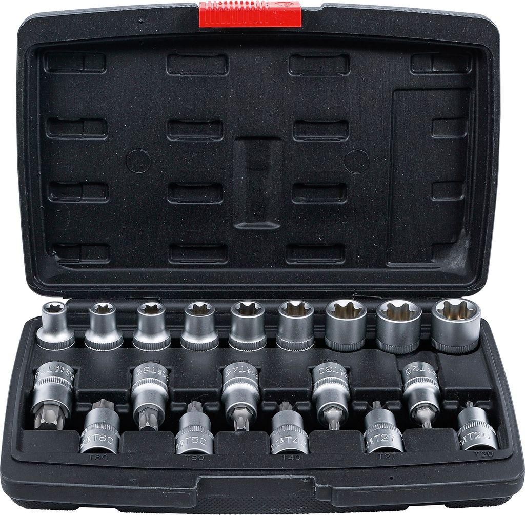 XZN Steckschlüssel Set BGS DIY 7073 Vielzahn Innensechskant T-Profil Für Torx Und XZN 40tlg Bit Bits Nuesse Torx Winkelschlüssel Set