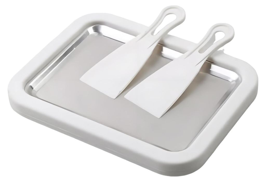 Eiscremerollenmaschine aus Edelstahl – DIY-Joghurt- und Sorbetmaschine – Nicht-elektrischer Dessertbereiter für Zuhause