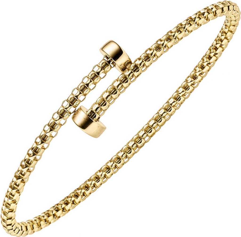 Armspange offener Armreif 55x48mm Armband aus 585 Gold Gelbgold Breite 3mm