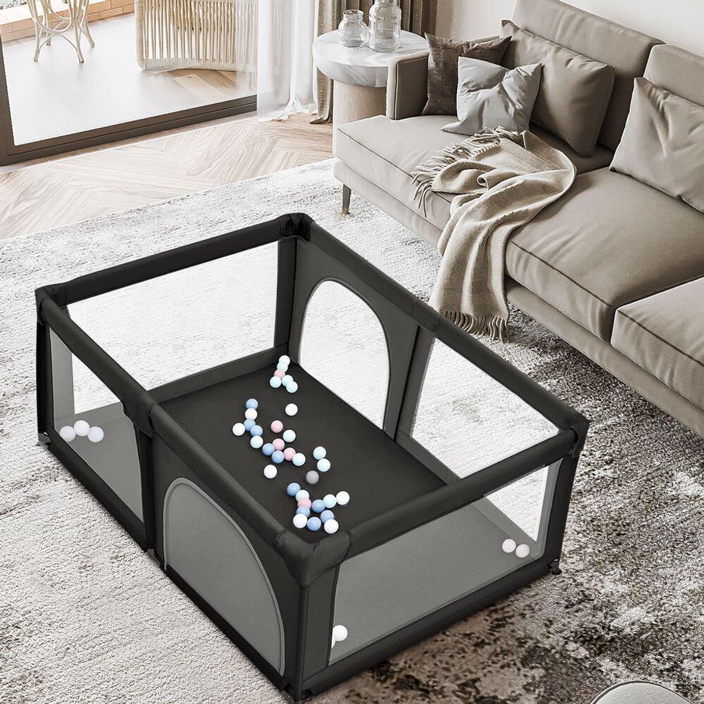 Baby Laufstall Laufgitter 180*120*66cm mit 50 Kugel mit Produktbild 3