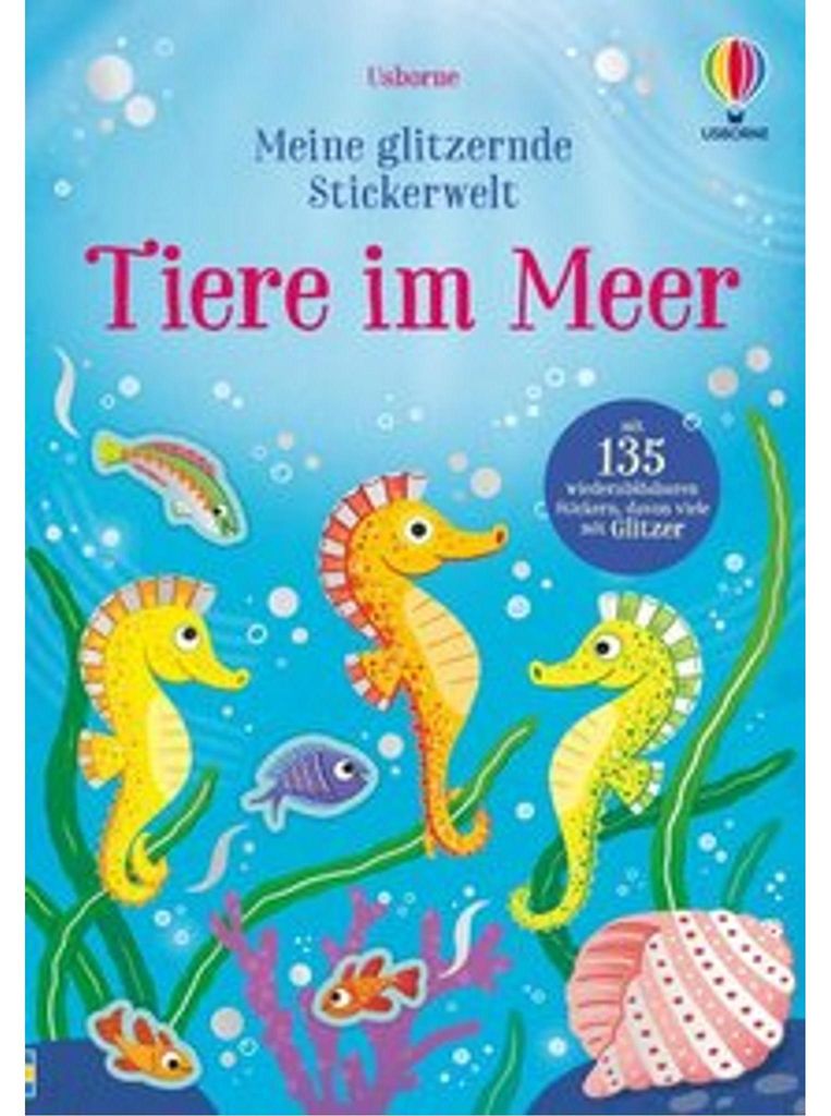 Meine glitzernde Stickerwelt: Tiere im Meer Image du produit 