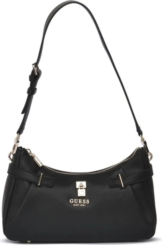 Petit Sac Guess Yesba 33180BLA avec logo et finitions métalliques