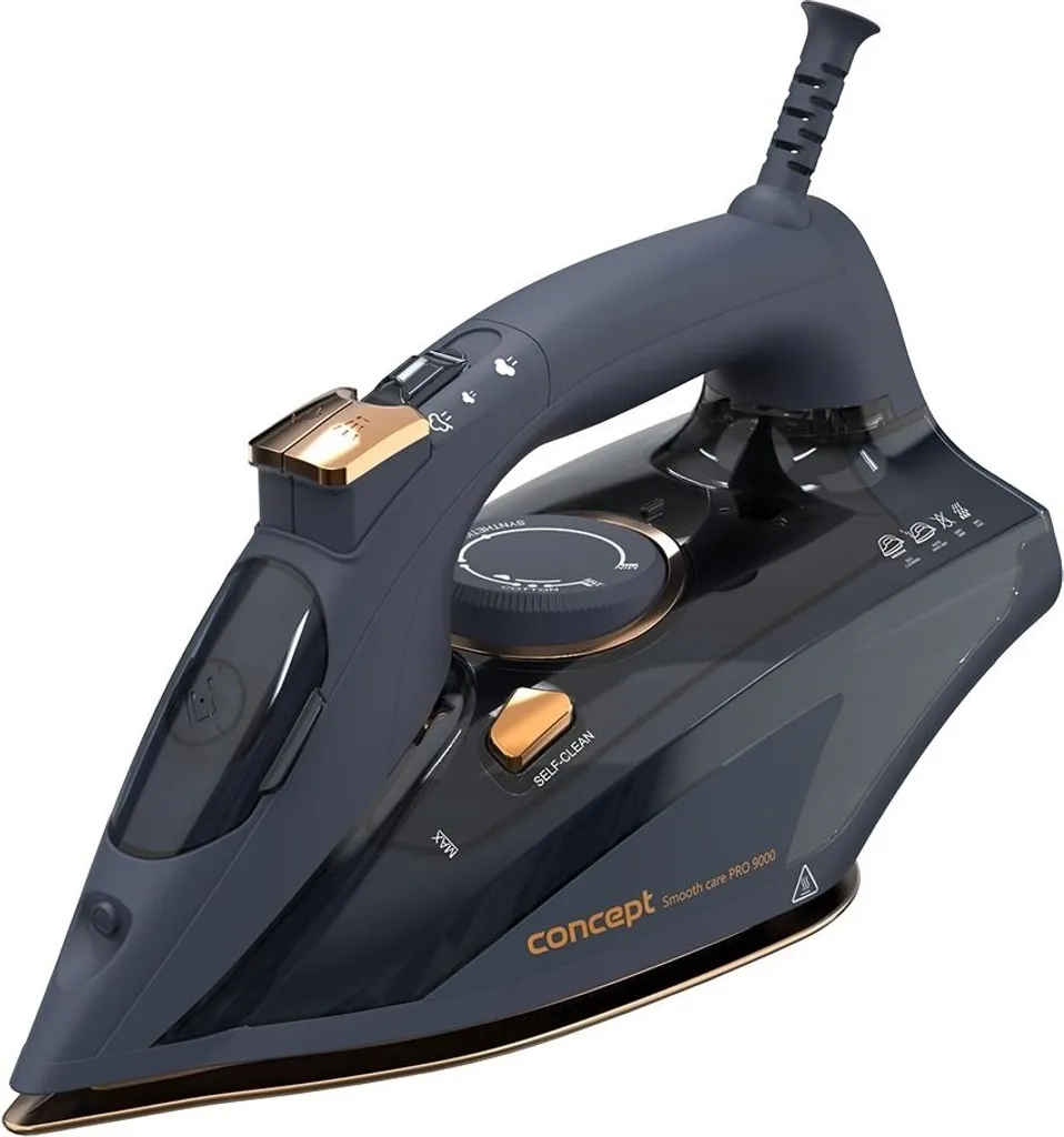 Concept ZN9110 Ferro da Stiro Design Blu/Oro - Stiratura Veloce 2800W