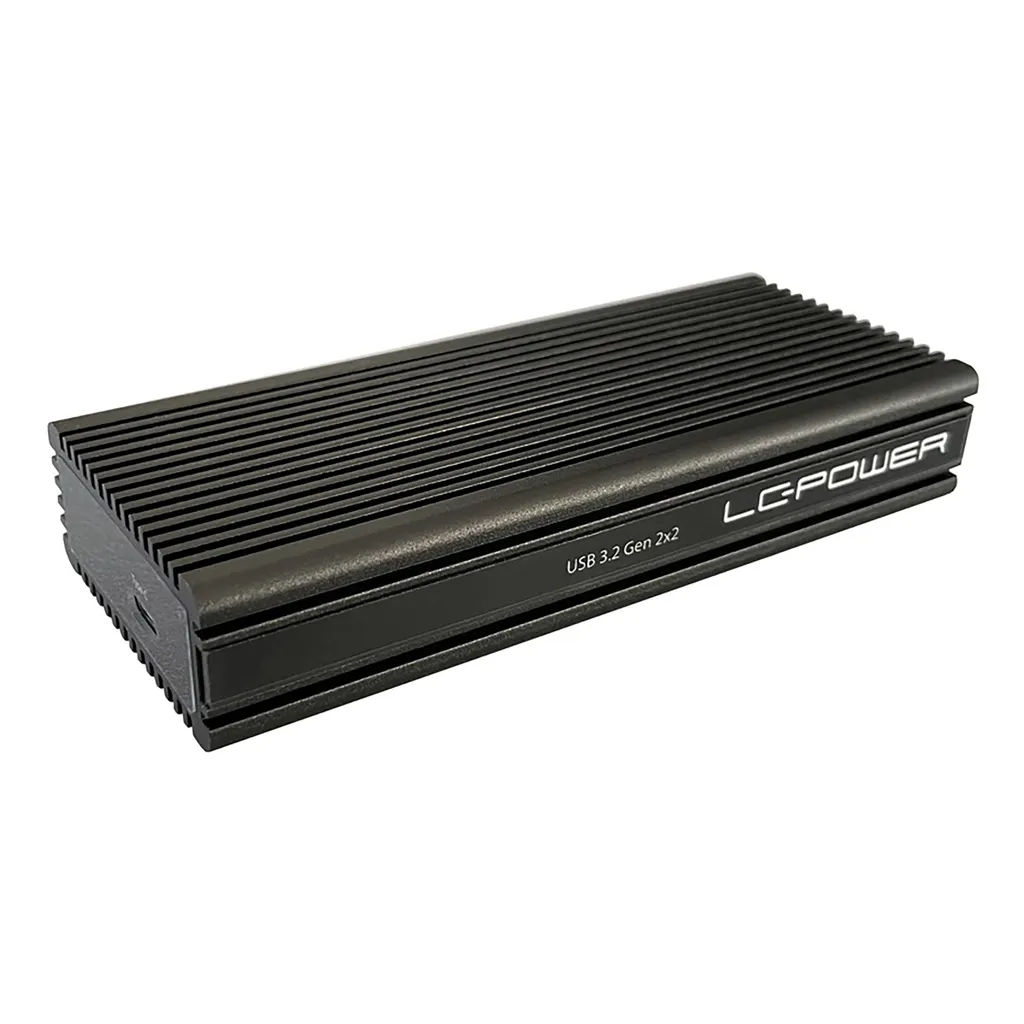 LC-Power LC-M2-C-PRO-2 Boîtier SSD M.2 NVMe USB 3.2 Gen 2x2 20Gbps