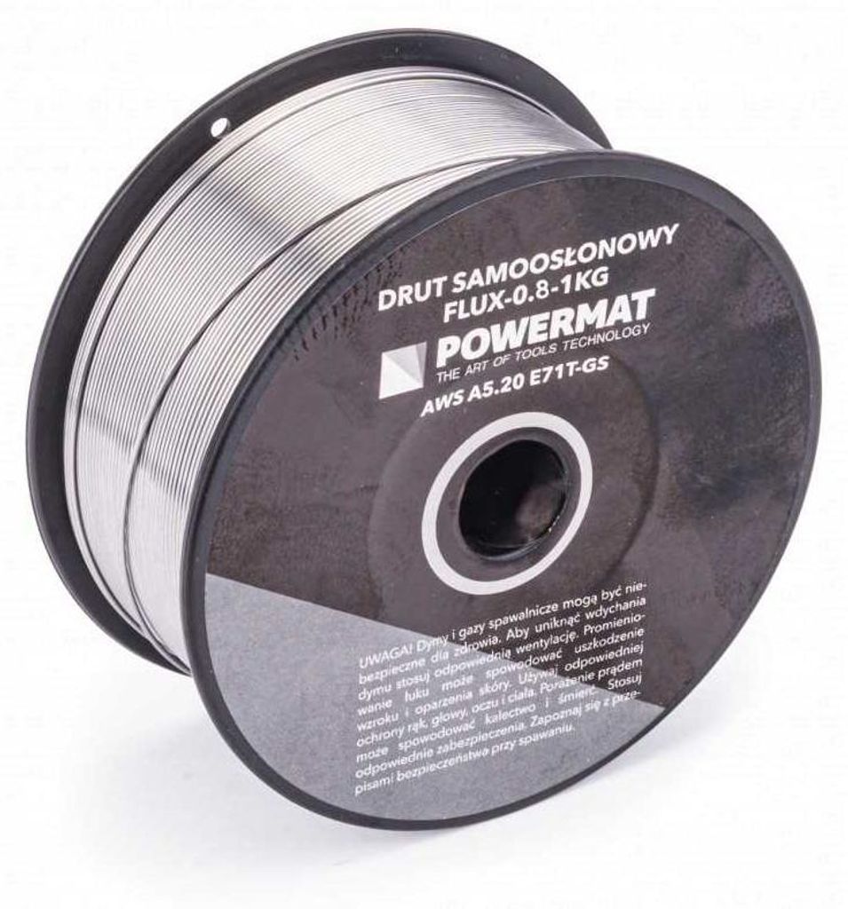 POWERMAT Schweissdraht rohrförmig 0,8mm 1kg FLUX-0.8-1KG Produktbild 