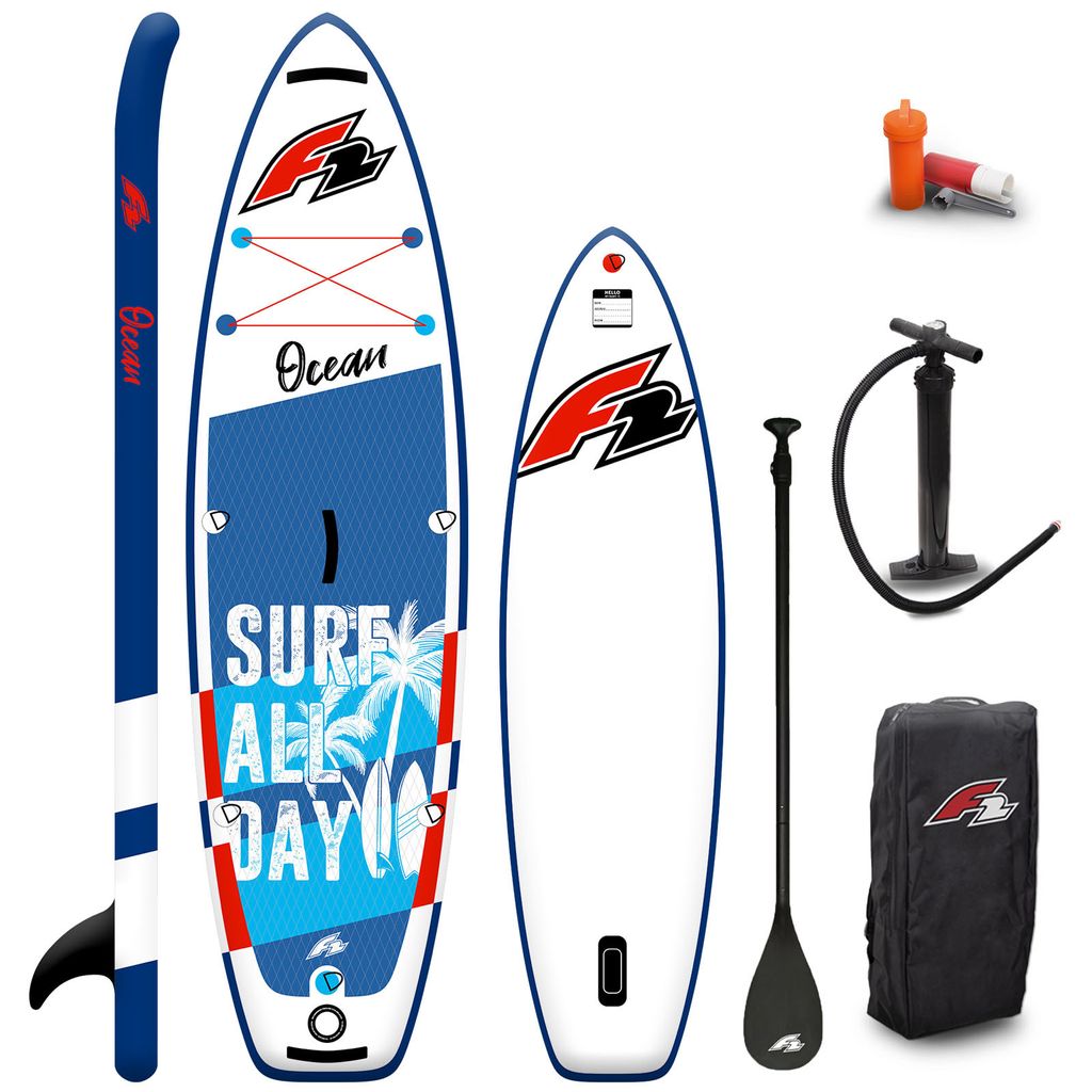 F2 Junior SUP Stand Up Paddle Board Ocean Boy  9'2''  Blau Produktbild 