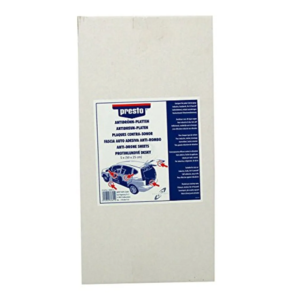 Tapis anti-bruit PRESTO 608012 en caoutchouc amortisseur de vibrations