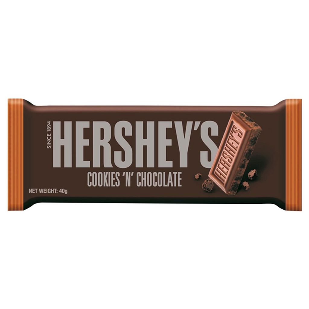 Hersheys Cookies Chocolate Chocolat au lait avec biscuit Image du produit 