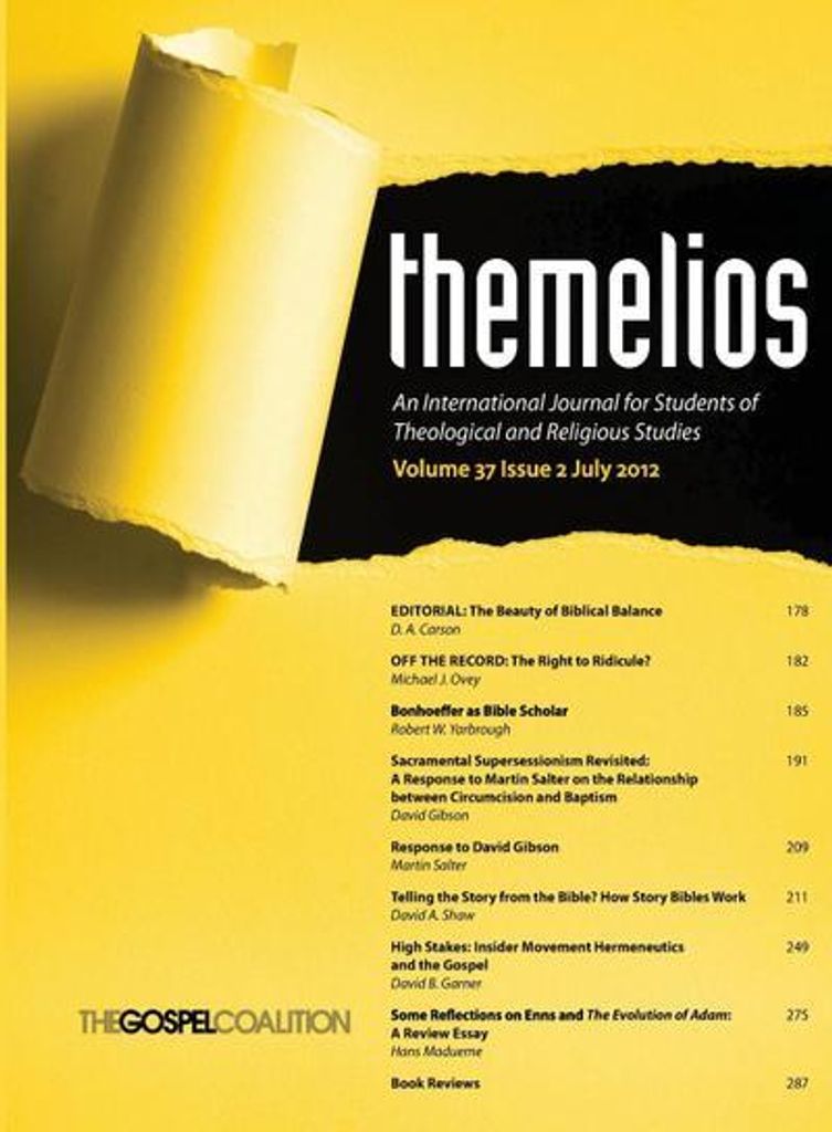 Themelios, Band 37, Ausgabe 2